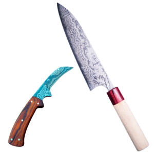 Többrétegű acélból készült kések