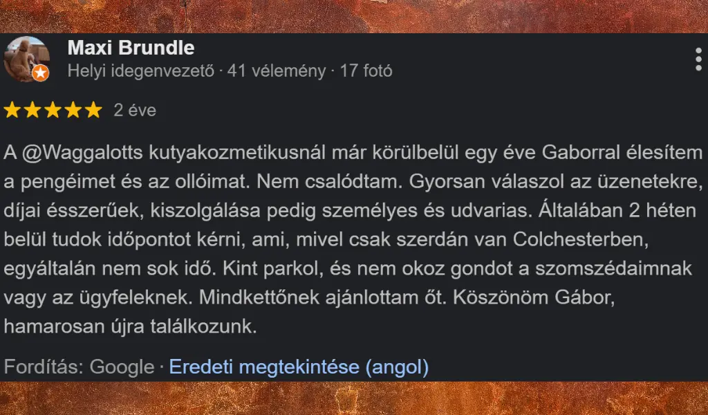 Értékelés – Maxi Brundle (yoursharpener.com)