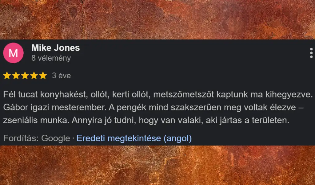 Értékelés – Mike Jones (yoursharpener.com)