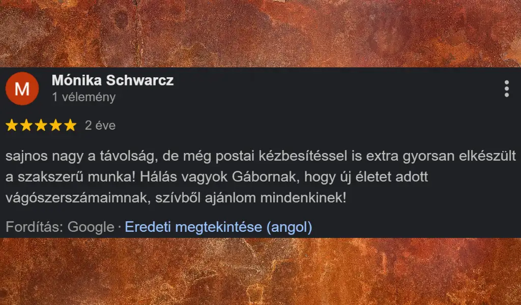 Értékelés – Mónika Schwacz (yoursharpener.com)