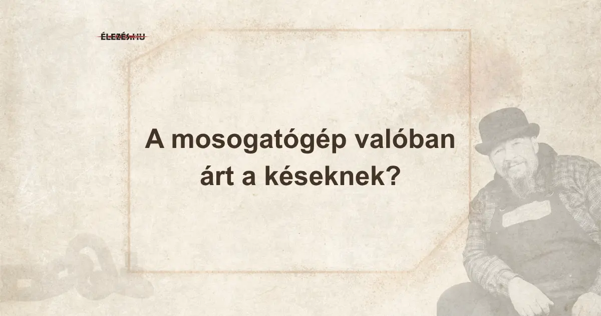 Mosogatógépbe helyezett kések